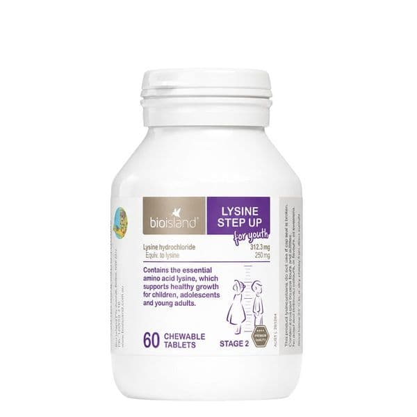 Bio Island Lysine Step Up For Youth 60 Viên