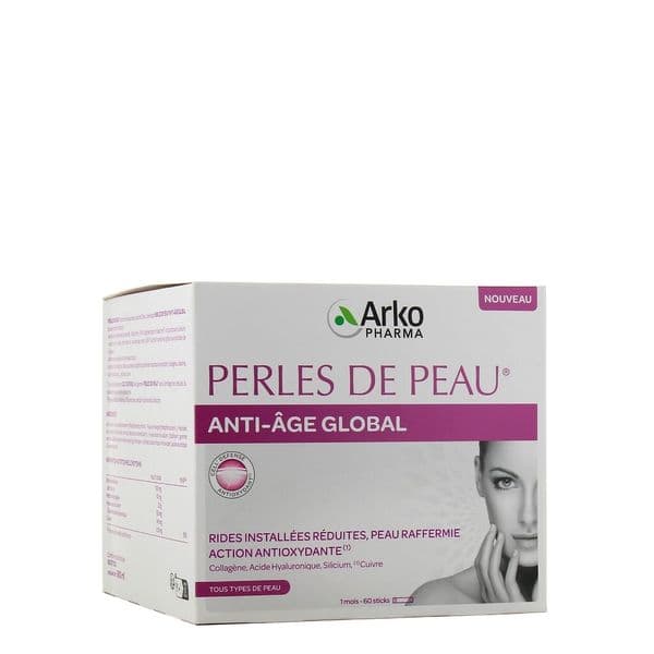 Bột Uống Đẹp Da Arkopharma Perles de Peau Anti-Âge Global