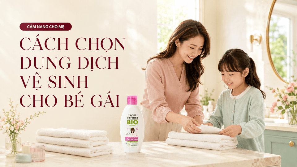 Cách Chọn Dung Dịch Vệ Sinh Cho Bé Gái Dịu Nhẹ, Đúng Độ Tuổi