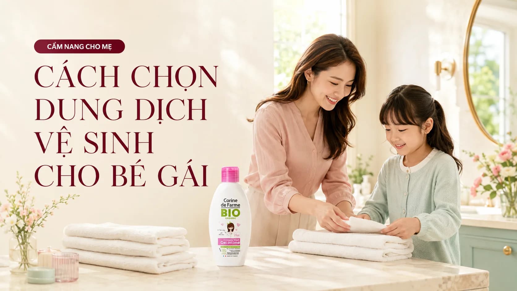 Cách Chọn Dung Dịch Vệ Sinh Cho Bé Gái Dịu Nhẹ, Đúng Độ Tuổi
