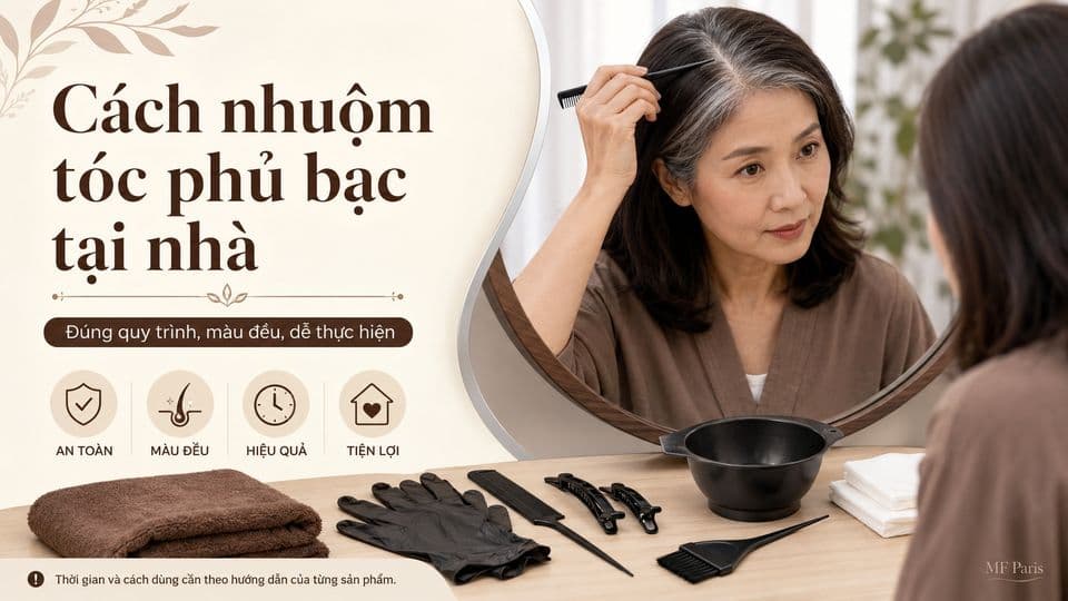 Cách Nhuộm Tóc Phủ Bạc Tại Nhà Đúng Cách, Lên Màu Đều