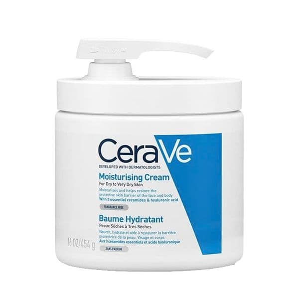 Kem dưỡng ẩm cho da khô CeraVe Moisturising Cream with pump 454g
