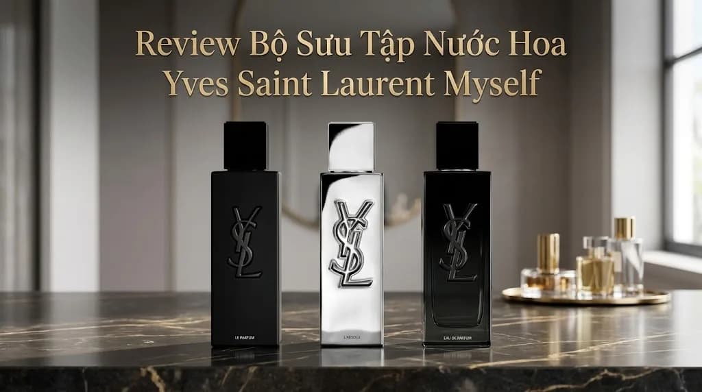So sánh 3 phiên bản YSL MYSLF: EDP, Le Parfum, Absolu