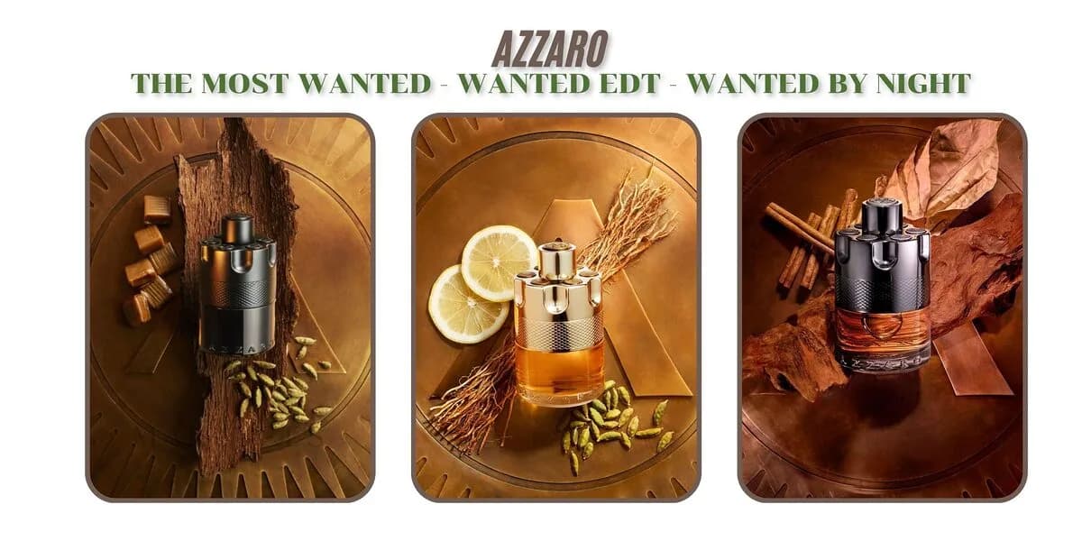 So Sánh Azzaro Wanted, Wanted by Night Và The Most Wanted