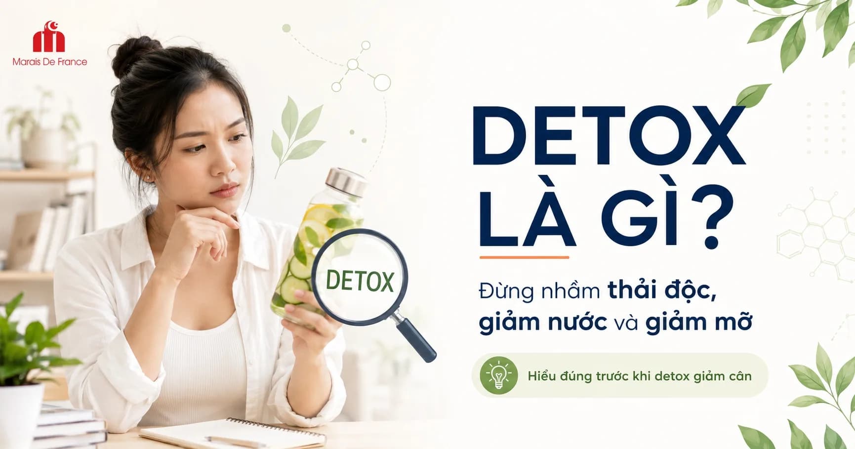 Detox là gì? Đừng nhầm thải độc, giảm nước và giảm mỡ