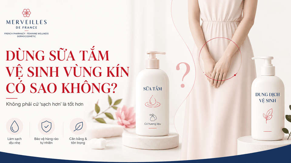  Dùng Sữa Tắm Vệ Sinh Vùng Kín Có Sao Không? 