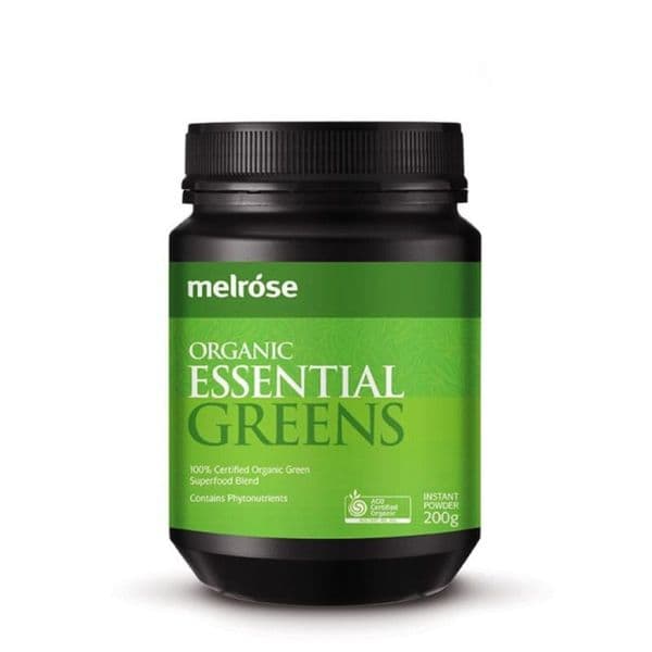 Bột rau củ hữu cơ Melrose Organic Essential Greens