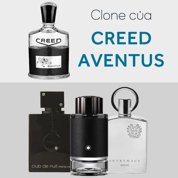 Những chai nước hoa clone của Creed Aventus