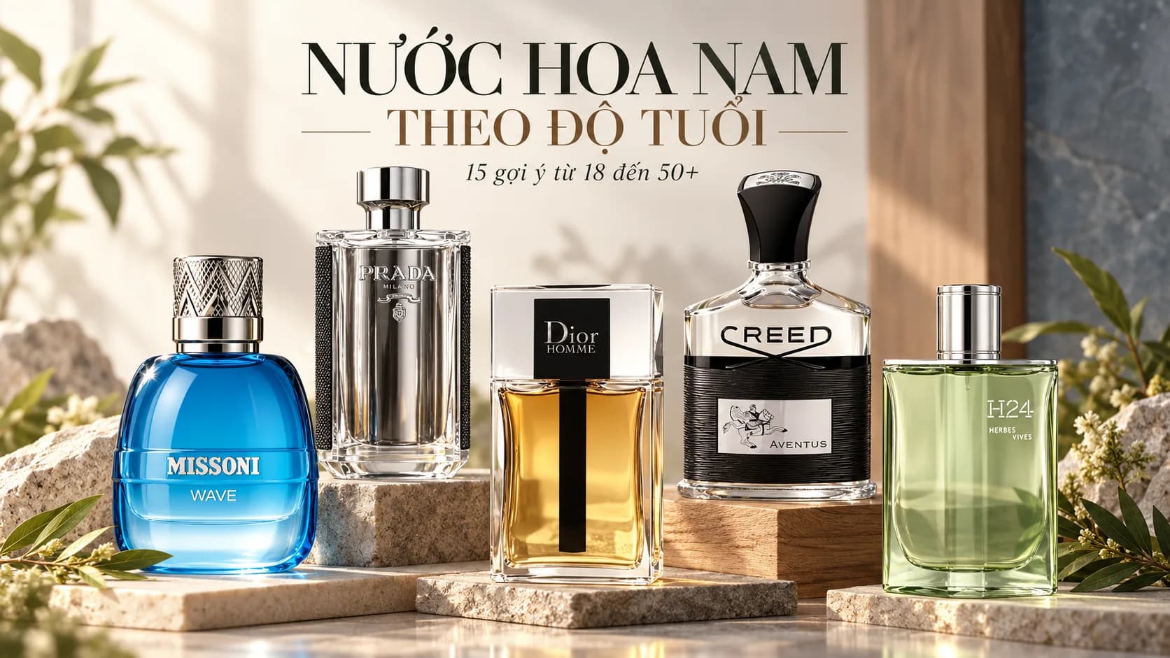 Nước Hoa Nam Theo Độ Tuổi: 15 Gợi Ý Từ 18 Đến 50+