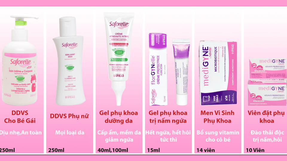 Tất tần tật sản phẩm phụ khoa Saforelle pháp