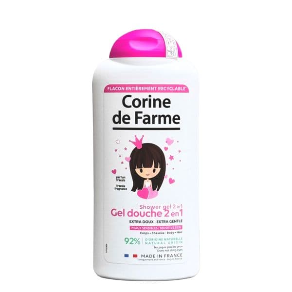 Sữa tắm gội 2 trong 1 Corine de Farme cho bé gái