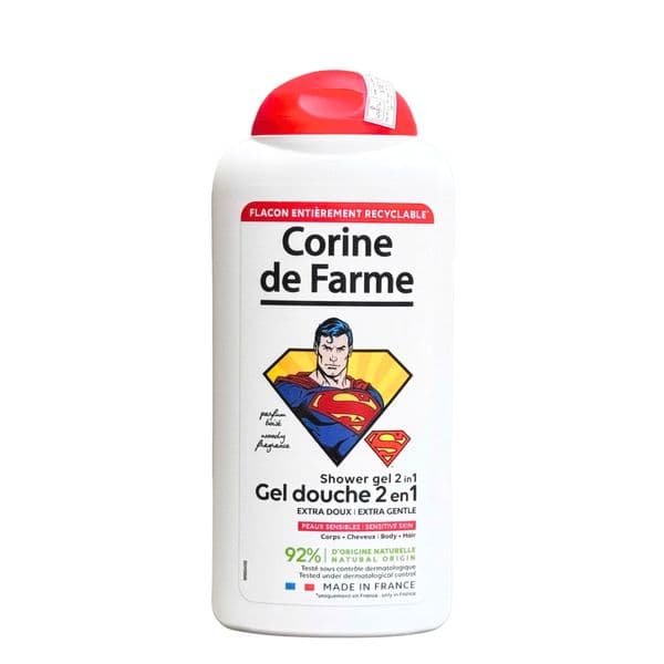 Sữa tắm gội 2 trong 1 Corine de Farme Superman 300ml