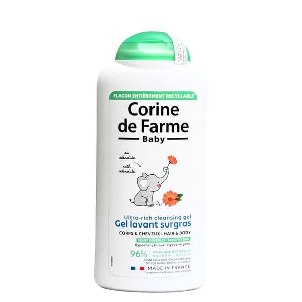 Sữa Tắm Gội Cho Trẻ Sơ Sinh Corine de Farme Ultra-Rich