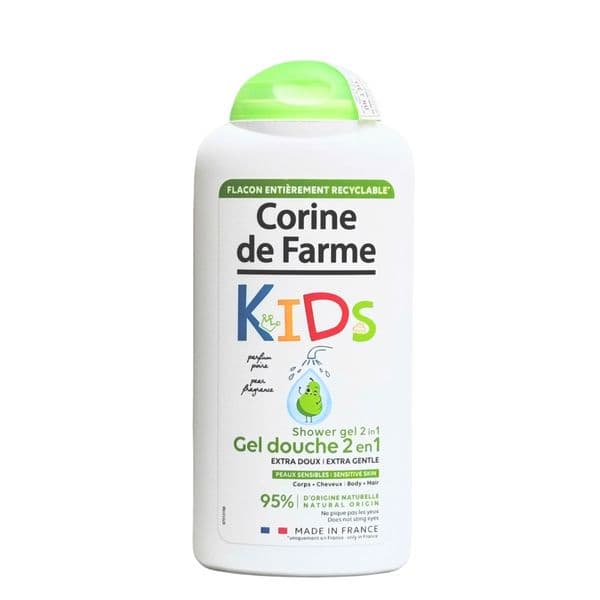 Sữa Tắm Gội Trẻ Em Corine de Farme Hương Lê 300ml - Không Cay Mắt