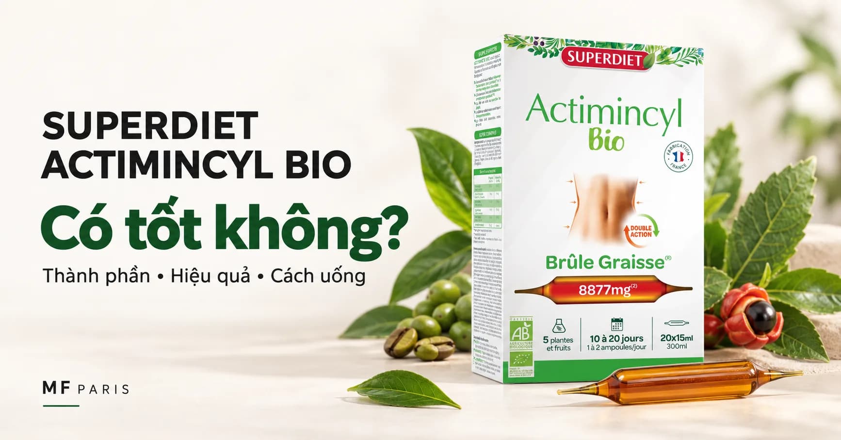 Superdiet Actimincyl Bio Có Tốt Không? Review Thành Phần, Hiệu Quả & Cách Uống