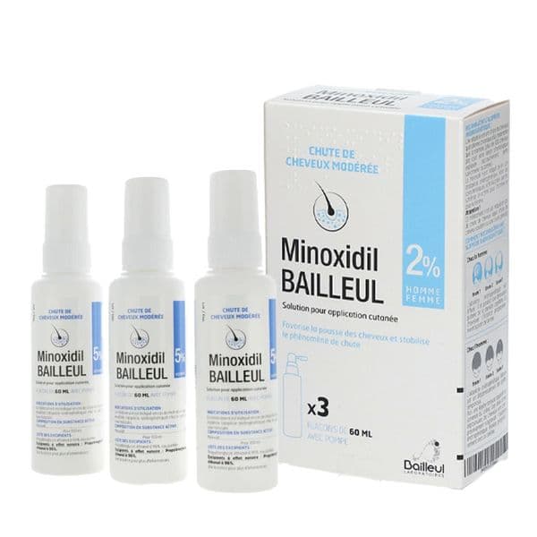 Bailleul Minoxidil 2% 3x60ml