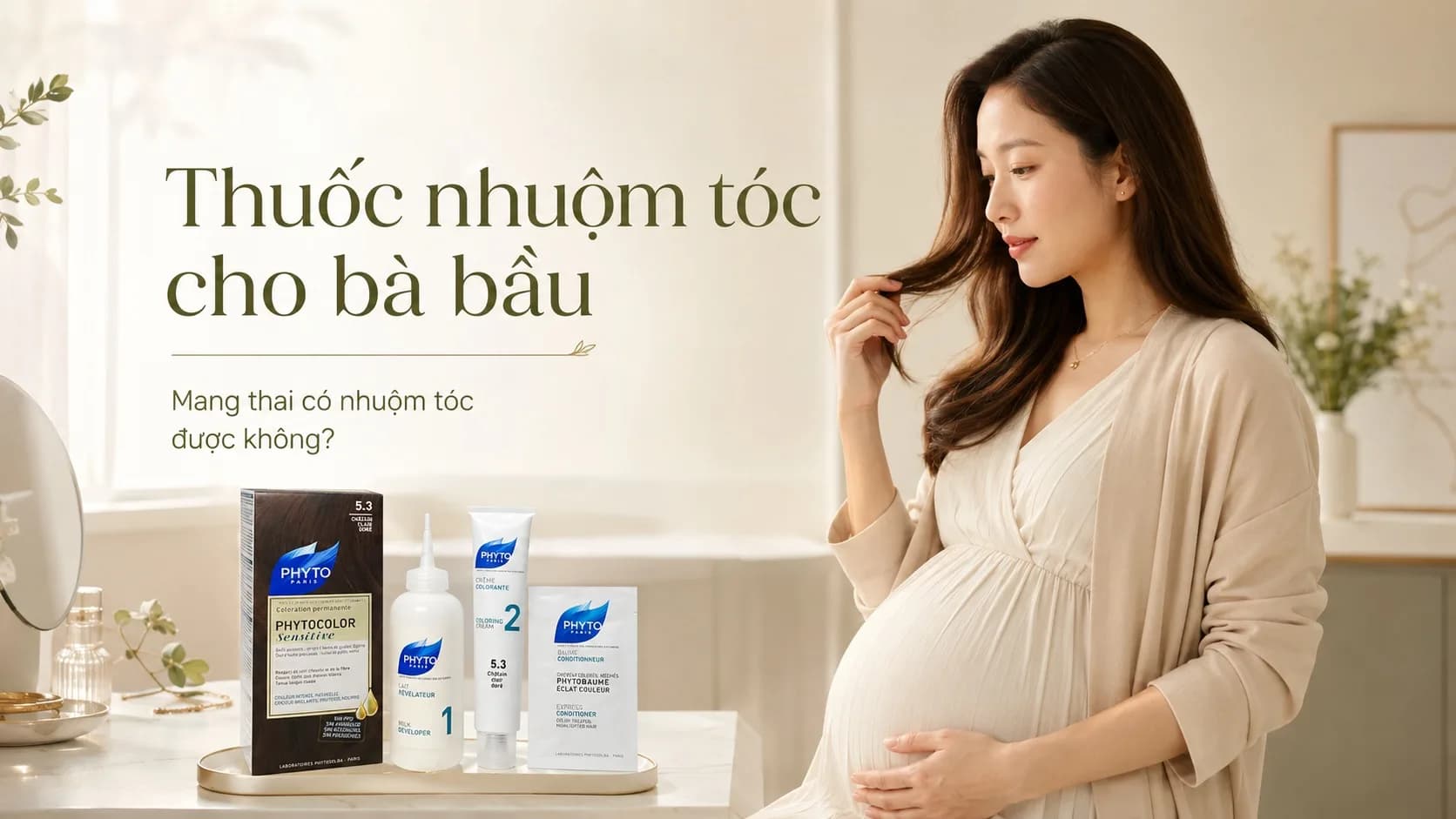 Thuốc nhuộm tóc cho bà bầu: Bà bầu có nhuộm tóc được không?