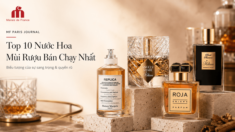 Top 10 nước hoa mùi rượu đáng thử: Rum đến Cognac