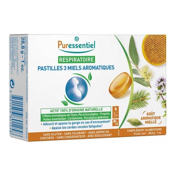 Viên Ngậm Chanh Và Mật Ong Puressentiel 18 Viên