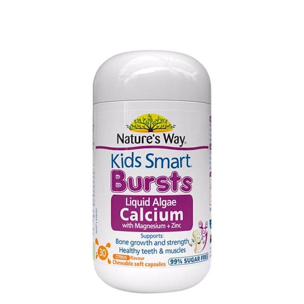 Viên Nhai Canxi Tảo Biển Nature's Way Kids Smart