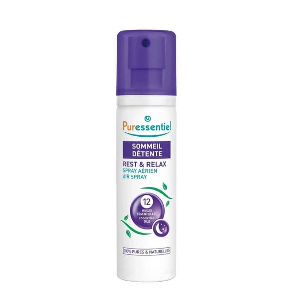 Xịt Ngủ Ngon Puressentiel Rest & Relax 12 Tinh Dầu