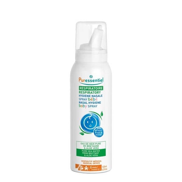 Xịt vệ sinh mũi họng cho bé Puressentiel 120ml