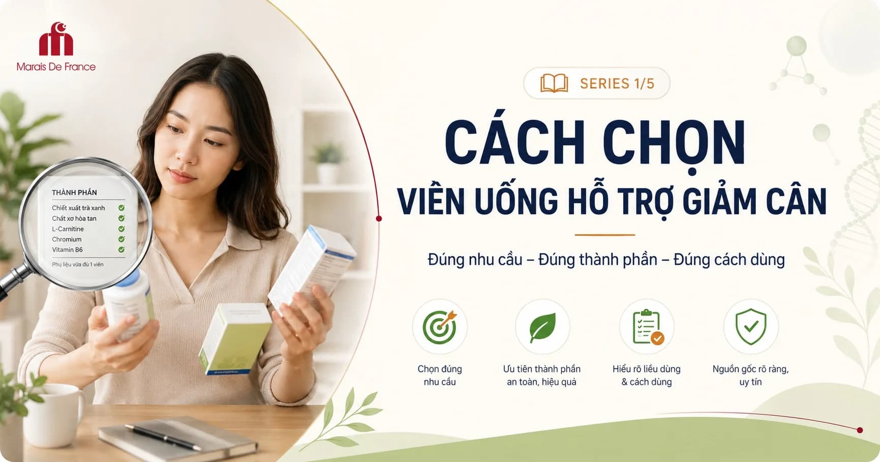 Cách chọn viên uống hỗ trợ giảm cân: Đừng chọn theo quảng cáo, hãy chọn theo nhu cầu cơ thể