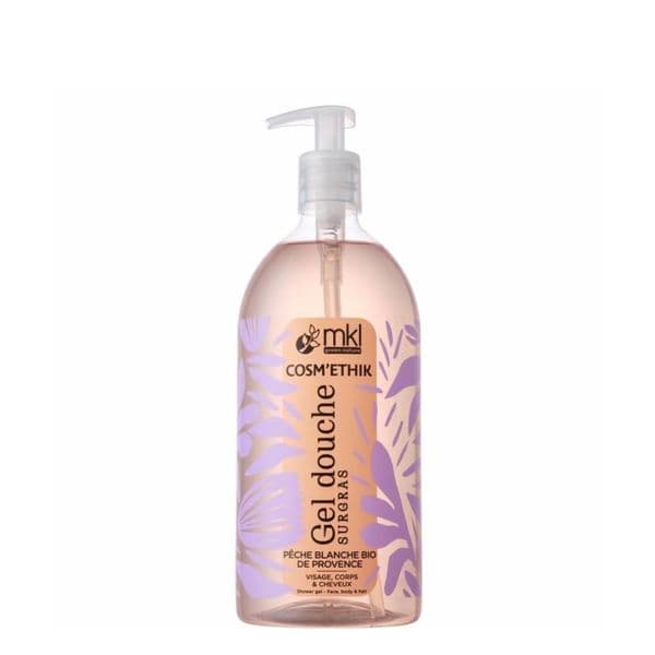Gel Tắm Mùi Đào Trắng MKL Green Nature Cosm'ethik Gel Douche Surgras