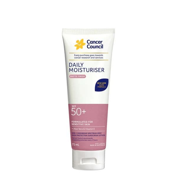 Kem Chống Nắng Cancer Council Daily Moisturiser Matte SPF50+75ml