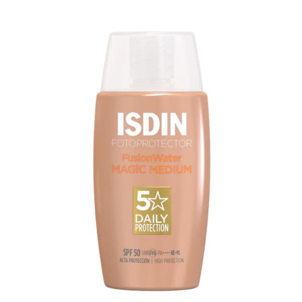 Kem chống nắng ISDIN Fusion Water MAGIC Medium SPF 50 - Có Màu