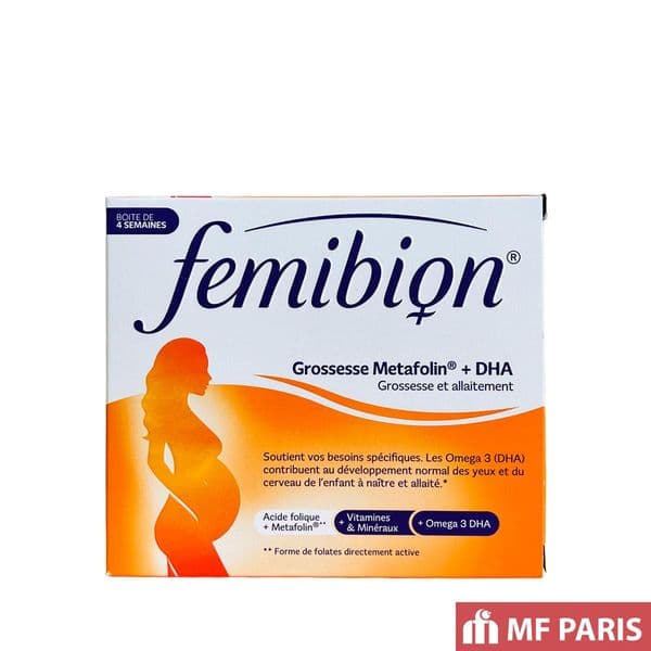Viên Uống Bổ Sung Vitamin Bầu Femibion Grossesse Metafolin