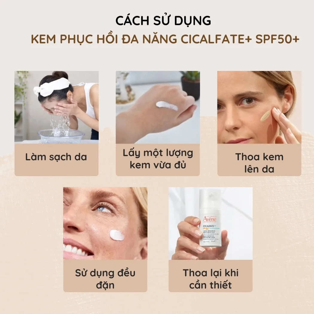 Kem phục hồi đa năng Avène Cicalfate + Multiprotective Repair Cream SPF50+