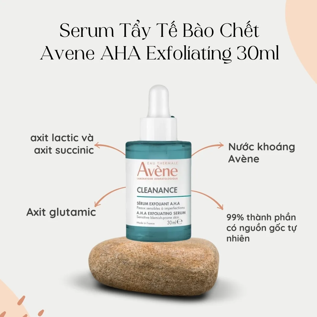 Thành phần serum Avene AHA Exfoliating