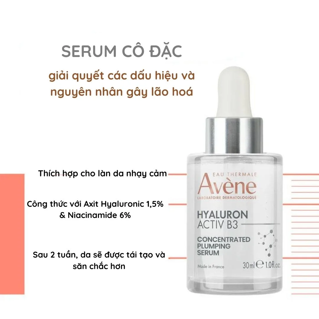 Tinh Chất Dưỡng Ẩm Cô Đặc Avene Hyaluron Activ B3