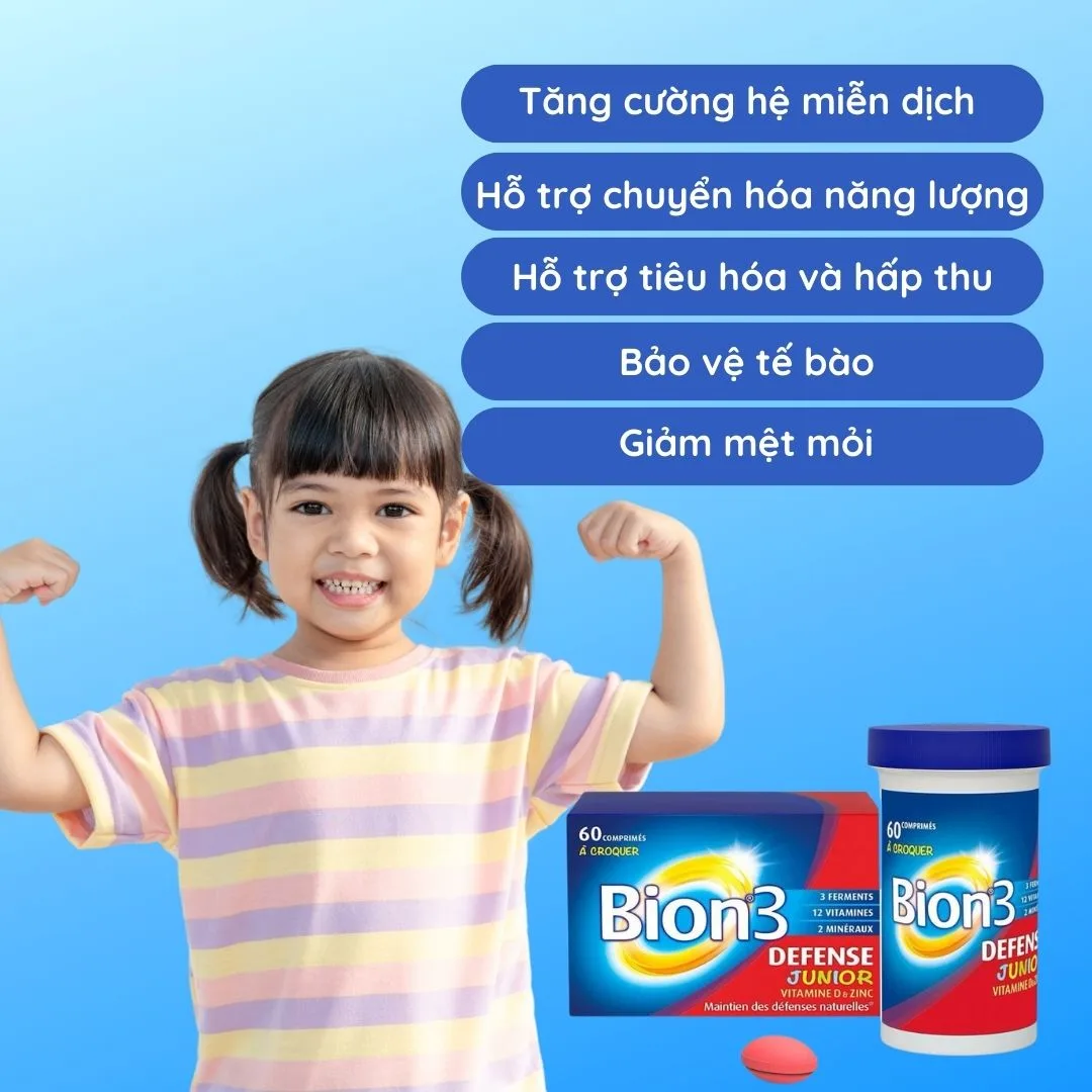 Công dụng của viên nhai  Bion 3 Defense Junior 