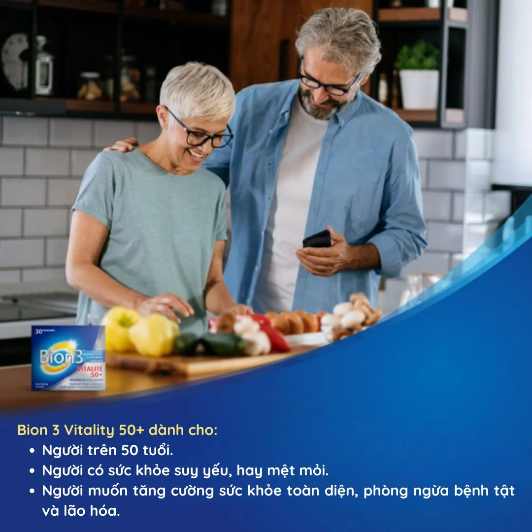Ai nên dùng viên uống Bion 3 Vitality 50+