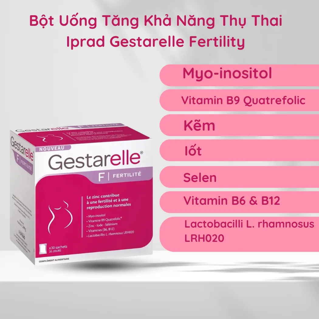 Bột Uống Tăng Khả Năng Thụ Thai Iprad Gestarelle Fertility
