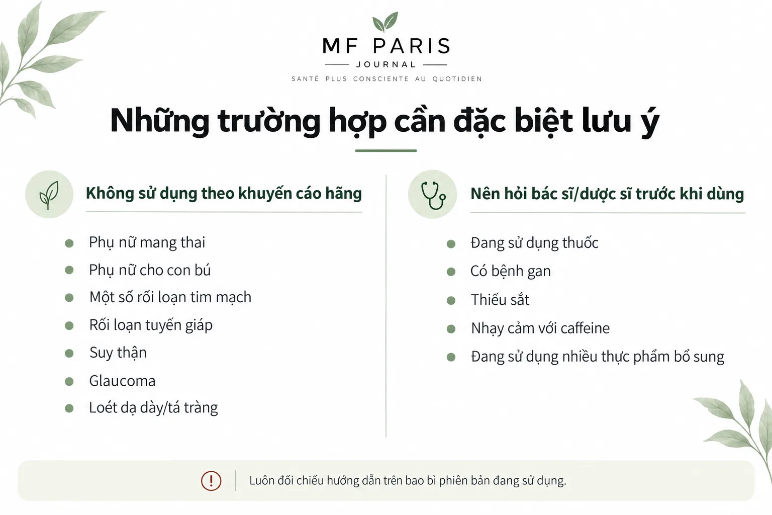 Đối tượng cần lưu ý trước khi sử dụng Superdiet Actimincyl Bio