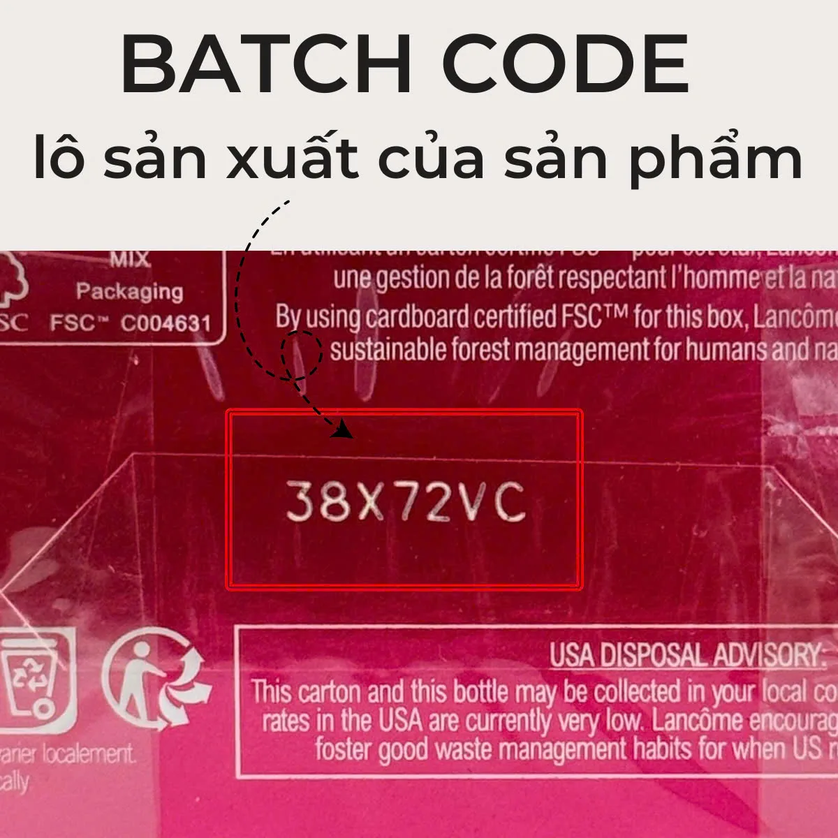 Batch code in chìm ngoài hộp