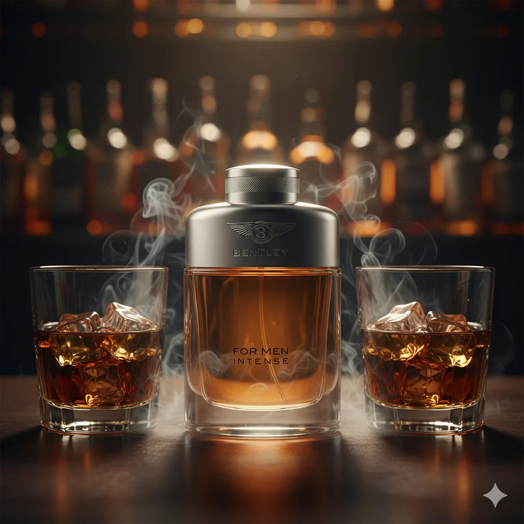 Bentley For Men Intense với hương rum, quế, nhang và da thuộc