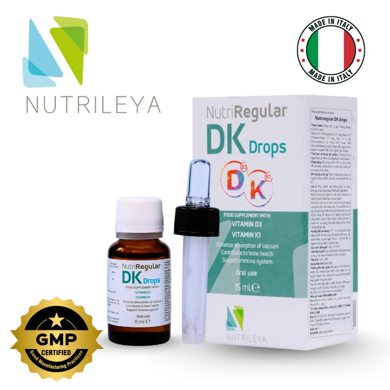 NutriRegular DK Drops – Bổ Sung Vitamin D3 & K1
