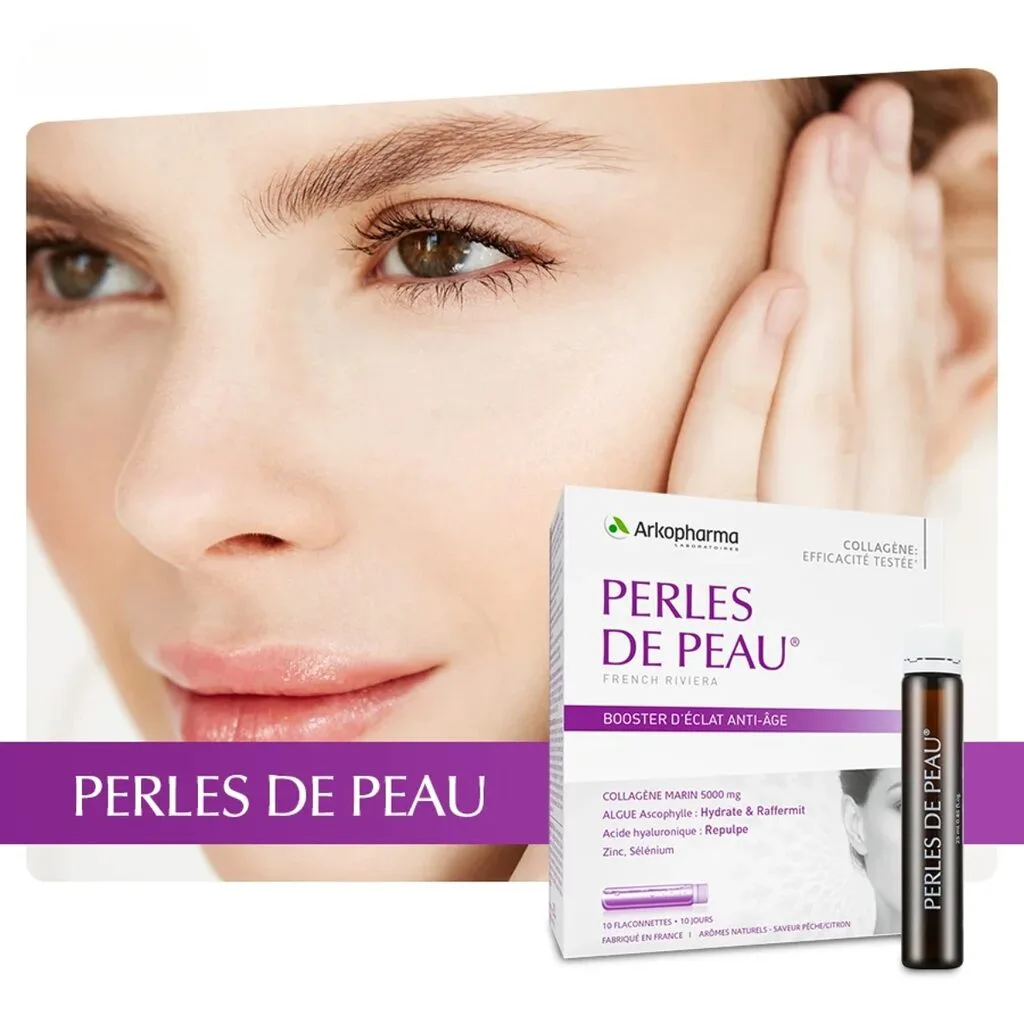 Bột Uống Đẹp Da Arkopharma Perles de Peau Anti-Âge Global 60 Gói