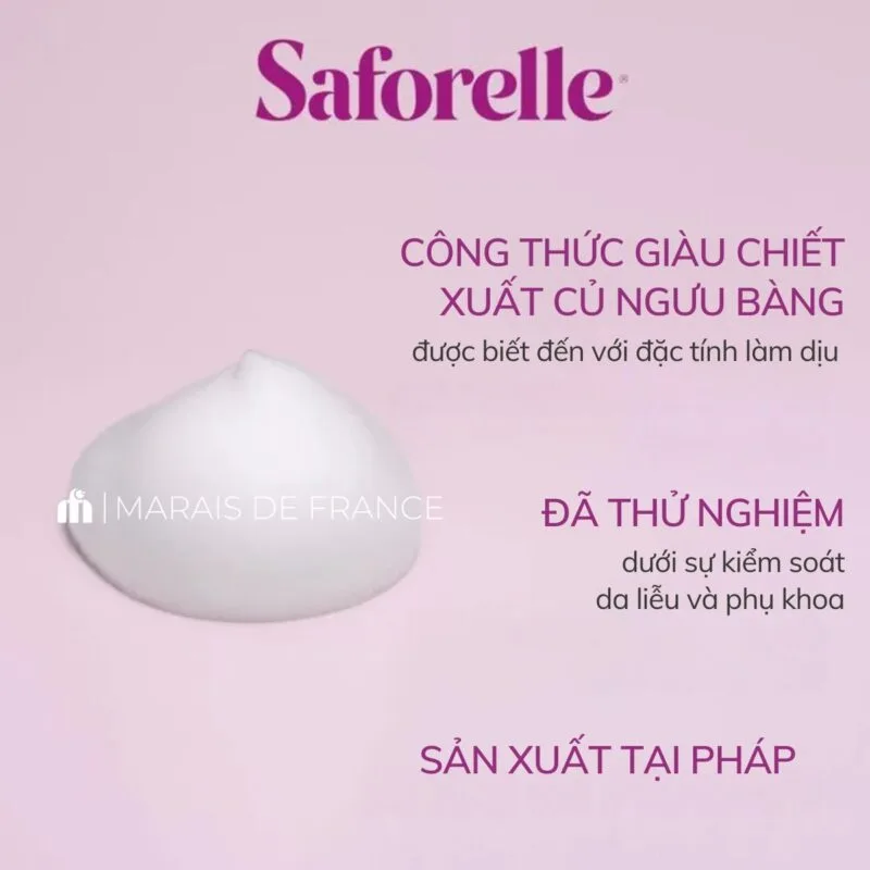 Bọt Vệ Sinh Saforelle Mousse Lavant Ultra Douce 250ml