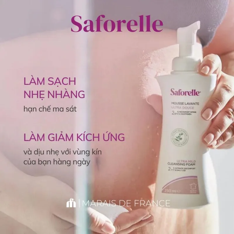 Bọt Vệ Sinh Saforelle Mousse Lavant Ultra Douce 250ml