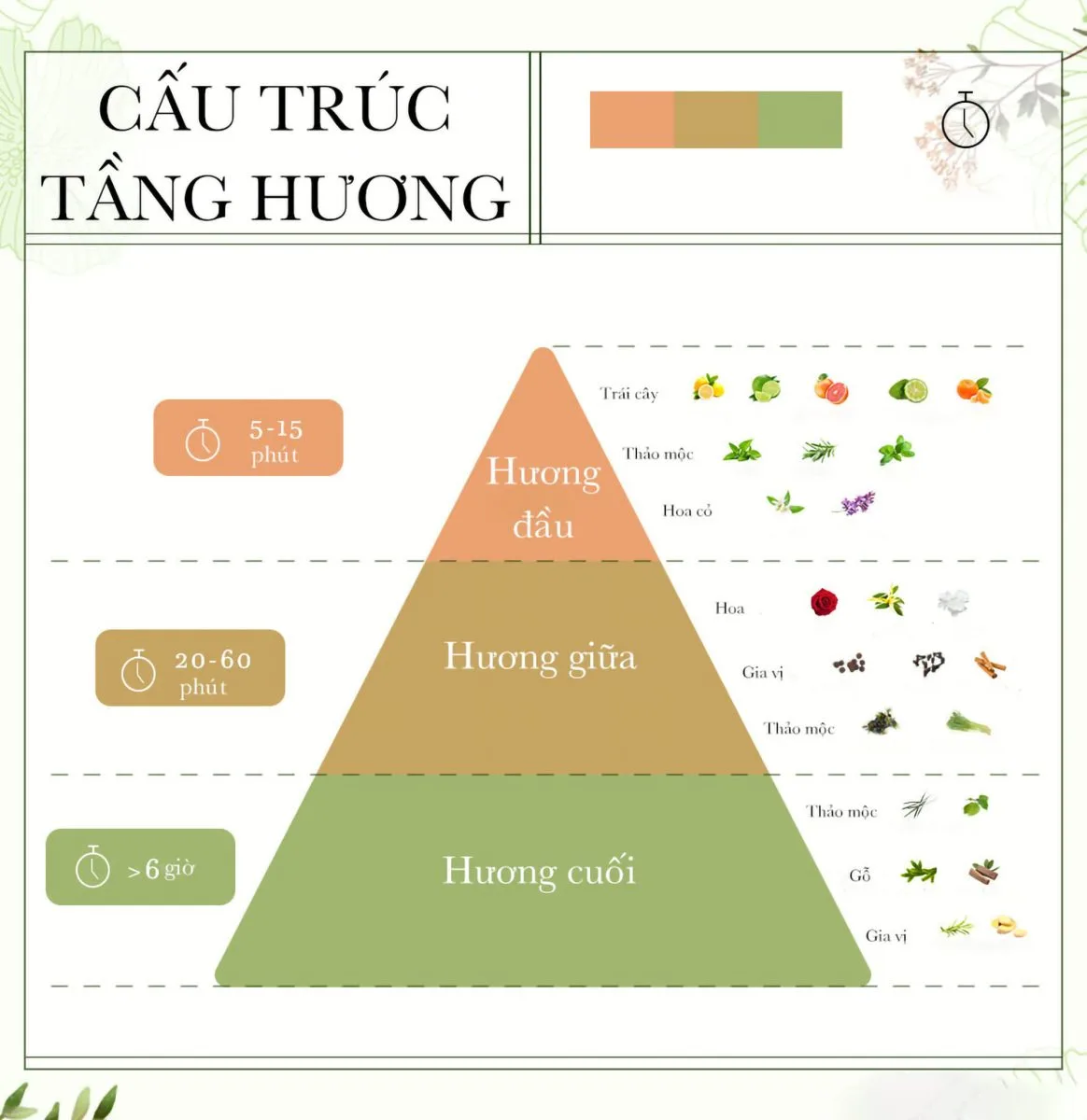 Các tầng hương trong nước hoa
