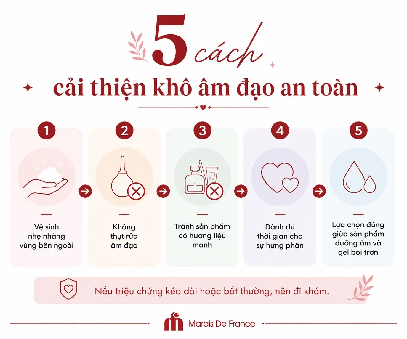 Các cách cải thiện khô âm đạo an toàn