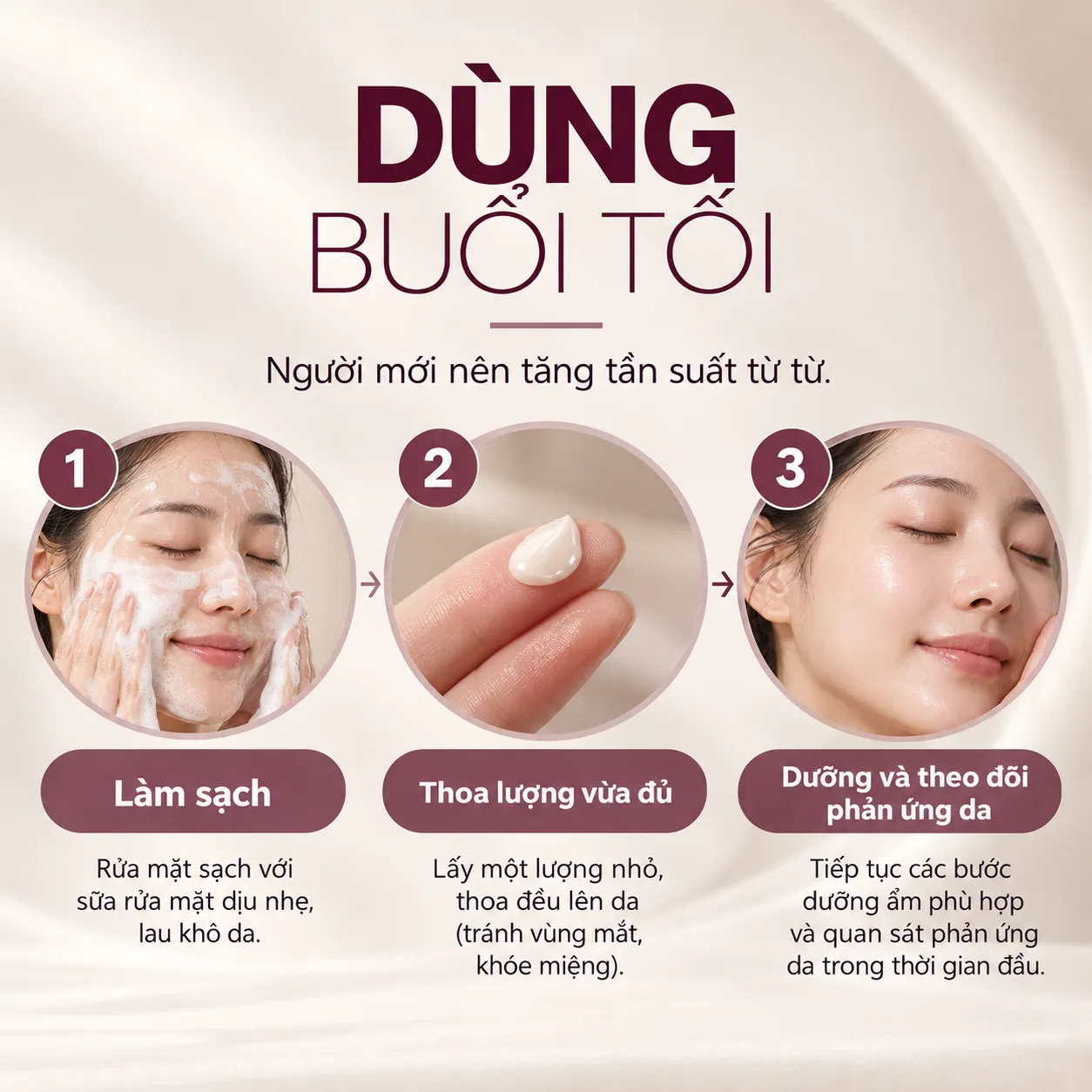 Cách sử dụng Casmara Retinol Proage Renewal Night Cream Cách sử dụng Casmara Retinol Proage Renewal Night Cream