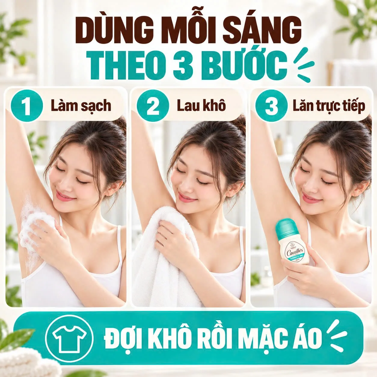 Hướng Dẫn Sử Dụng Lăn Khử Mùi Roge Cavailles Dermato 48h Hướng Dẫn Sử Dụng Lăn Khử Mùi Roge Cavailles Dermato 48h