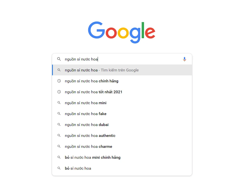 cách tìm nguồn sỉ nước hoa trên google