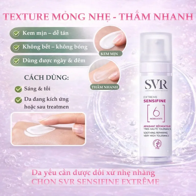 Chất Kem của Kem Dưỡng SVR Sensifine AR Crème Riche